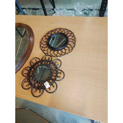 MIROIR SOLEIL ROTIN 