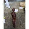 SCULPTURE TERRE CUITE NU ALLONGE 28 CM