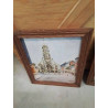 HUILE SUR TOILE HONFLEUR EGLISE ST LEONARD 
