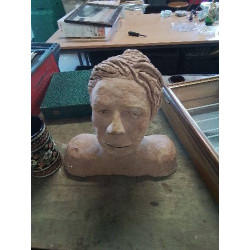 SCULPTURE TERRE CUITE BUSTE...