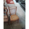 CHAISE BOIS CANNÉ DÉBUT XXE 