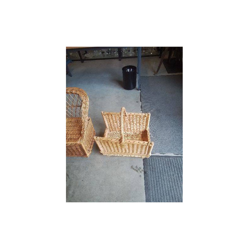 PANIER A BUCHES VANNERIE 