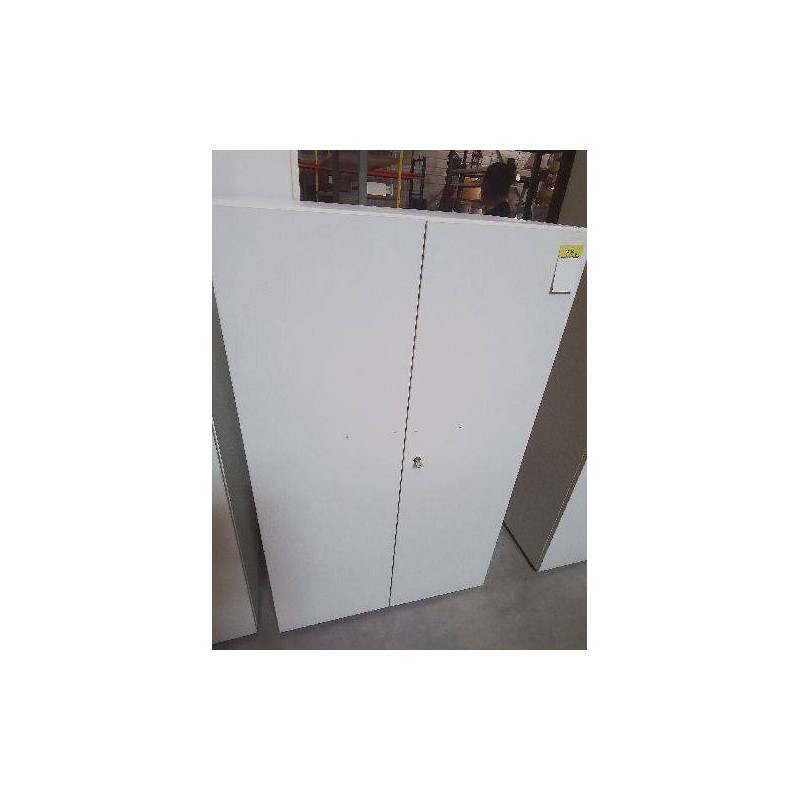 ARMOIRE DE BUREAU BOIS BLANC 2 PORTES 3 BURONOMIC