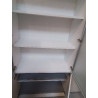 ARMOIRE DE BUREAU VITREE  BOIS BLANC 4 PORTES BURONOMIC 