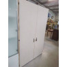 ARMOIRE DE BUREAU BOIS BEIGE 2 PORTES 