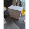 COMMODE 3 TIROIRS BOIS BLANC 