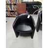 FAUTEUIL CLUB GONDOLE PU NOIR