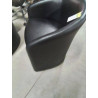 FAUTEUIL CLUB GONDOLE PU NOIR EN L\'ÉTAT 