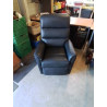 FAUTEUIL RELAX  RELEVEUR PU NOIR 2 MOTEUR 