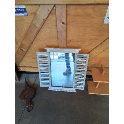 MIROIR BOIS GRIS CERUSÉ 2...