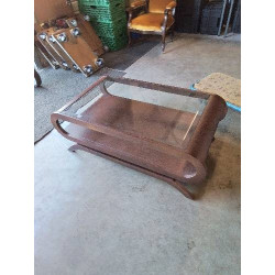 TABLE BASSE BOIS EFFET...