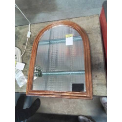 MIROIR CINTRÉ BOIS 52X68
