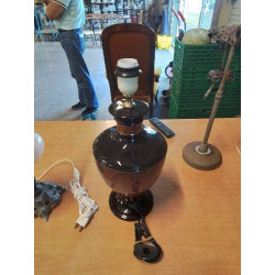 LAMPE CÉRAMIQUE CHOCOLAT ET...