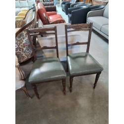 PAIRE DE CHAISES BOIS...