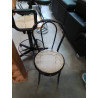 CHAISE BISTROT MÉTAL NOIR 