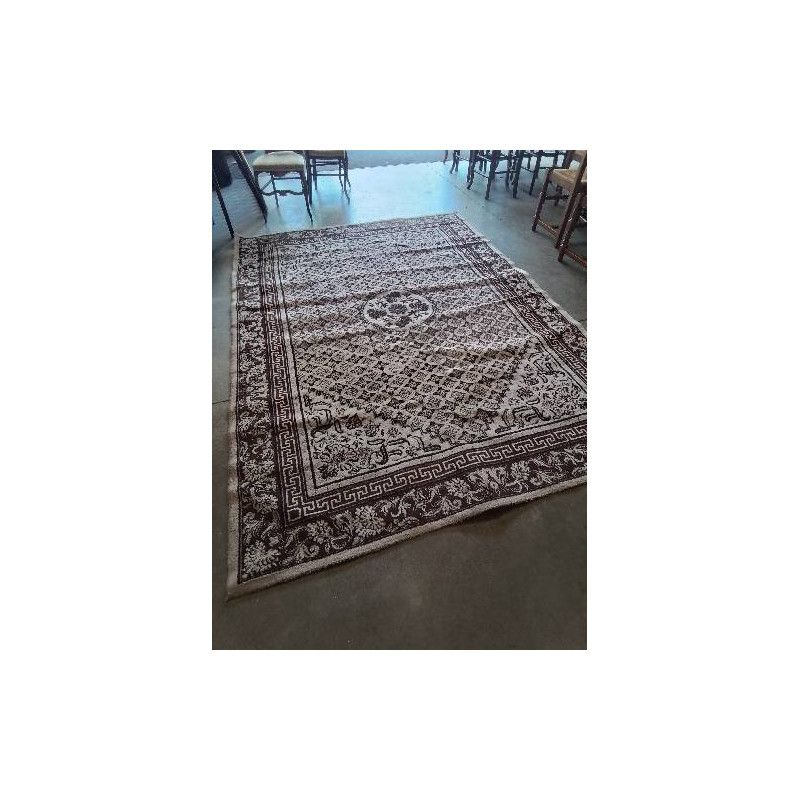 TAPIS LAINE MARRON ECRU 280X200CM