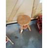 TABOURET A VIS BOIS CLAIR 