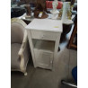 MEUBLE BOIS BLANC 1 TIROIR 1 NICHE 1 PORTE 