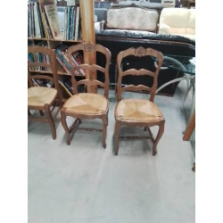 PAIRE DE CHAISES BOIS...