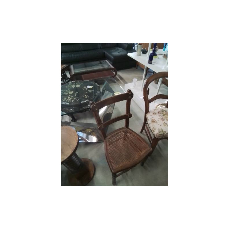 CHAISE BOIS CANNÉE 2 BARREAUX 