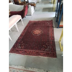 TAPIS LAINE ROUGE ECRU...