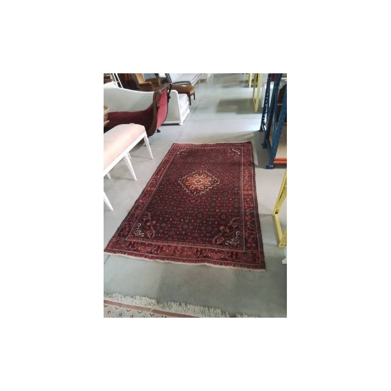 TAPIS LAINE ROUGE ECRU 200X130CM