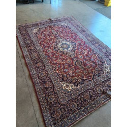 TAPIS LAINE ROUGE BLEU ECRU 315X215CM
