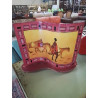 LAMPE VERRE ROSE ORANGÉ DÉCOR AFRICAIN 