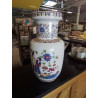 VASE CÉRAMIQUE DÉCOR ASIATIQUE 36,5CM