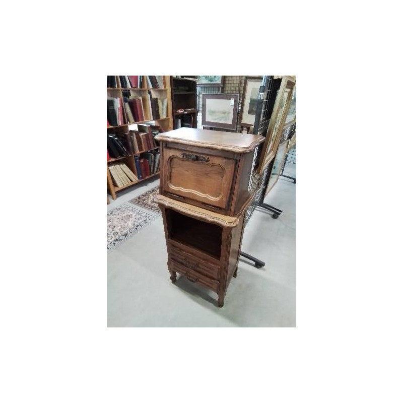 MEUBLE SECRÉTAIRE 1 PORTE 1 NICHE 2 TIROIRS STYLE RÉGENCE 