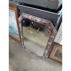MIROIR OCTOGONAL BOIS PEINT...