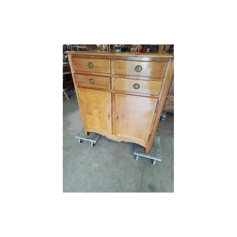 BUFFET BOIS CLAIR 4 TIROIRS 2 PORTES STYLE DIRECTOIRE 