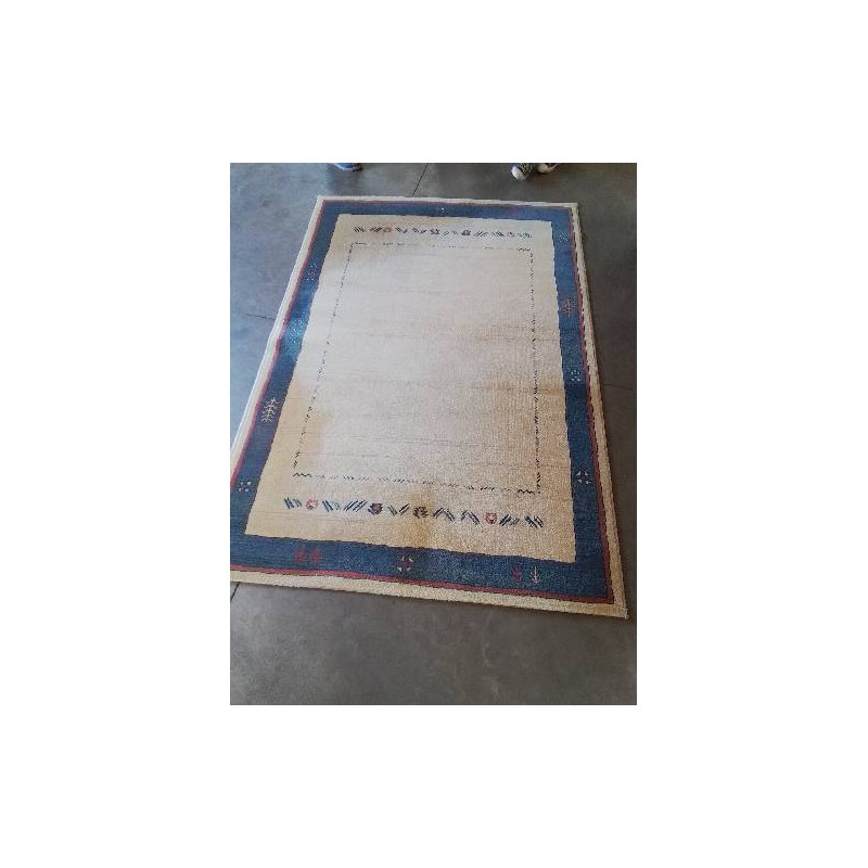 TAPIS LAINE JAUNE BLEU ROUGE 230X160CM