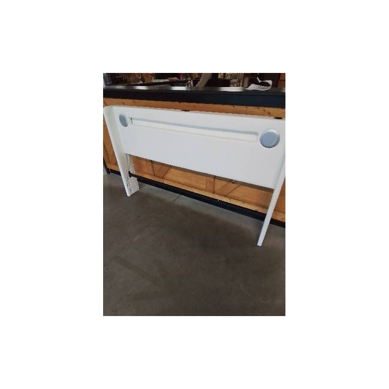 LIT COFFRE PU BLANC 140X190CM