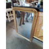 MIROIR CINTRÉ BOIS ET STUC DORÉ LOUIS PHILIPPE 