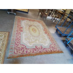 TAPIS LAINE ROUGE VERT OCRE...