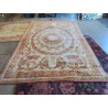 TAPIS LAINE VENETA SENLIS ROSE ET OCRE AUX ROSES 200X290