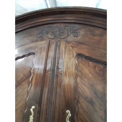 ARMOIRE RÉGENCE MOULUREE LINGERE ET PENDERIE 2 PORTES 