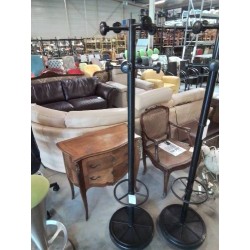 PERROQUET PORTE PARAPLUIE MÉTAL ET RÉSINE NOIR 8 PATÈRES 