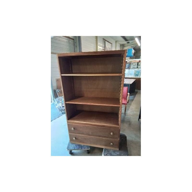 SECRÉTAIRE ANNÉES 60 2 TIROIRS 3 TABLETTES