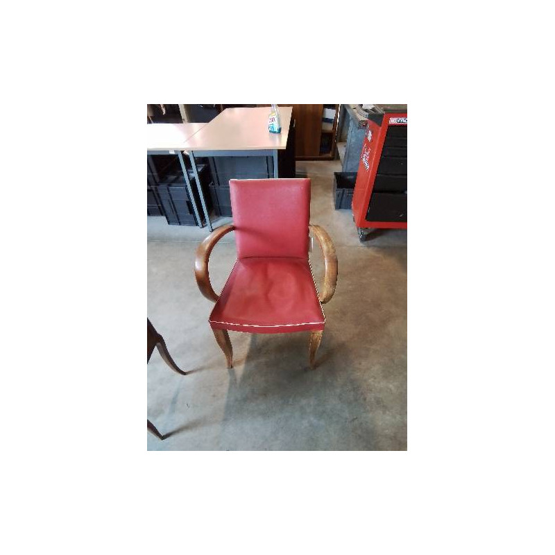 BRIDGE BOIS SKAI ROUGE ANNÉES 50