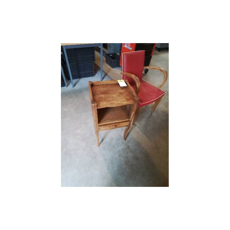 CHEVET 1 TIROIR 1 NICHE PIEDS GALBES STYLE RÉGENCE 