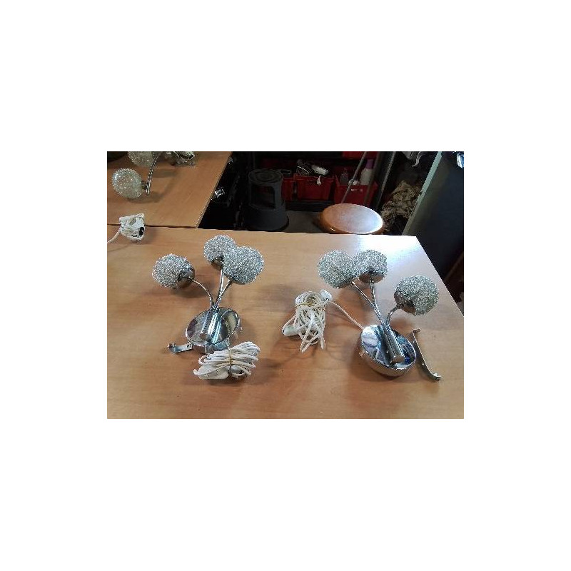 APPLIQUE MÉTAL 3 FEUX LED