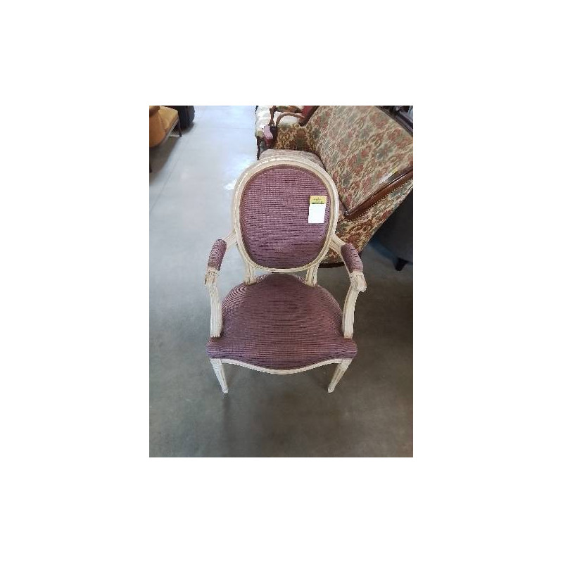 CABRIOLET STYLE LOUIS XVI TISSU PARME