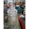 VASE COUVERT VERRE TORSADÉ 66 CM 