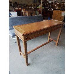 CONSOLE CHENE CLAIR 2 TIROIRS