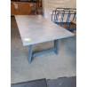 TABLE RECTANGULAIRE BOIS GRIS PIED COMPAS