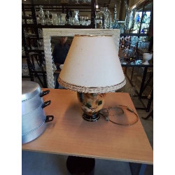 LAMPE CÉRAMIQUE AUX FLEURS...