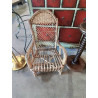 FAUTEUIL ENFANT ROTIN ET VANNERIE ANNÉES 50 EN L\'ÉTAT 