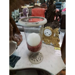 PHOTOPHORE VERRE ET MÉTAL...